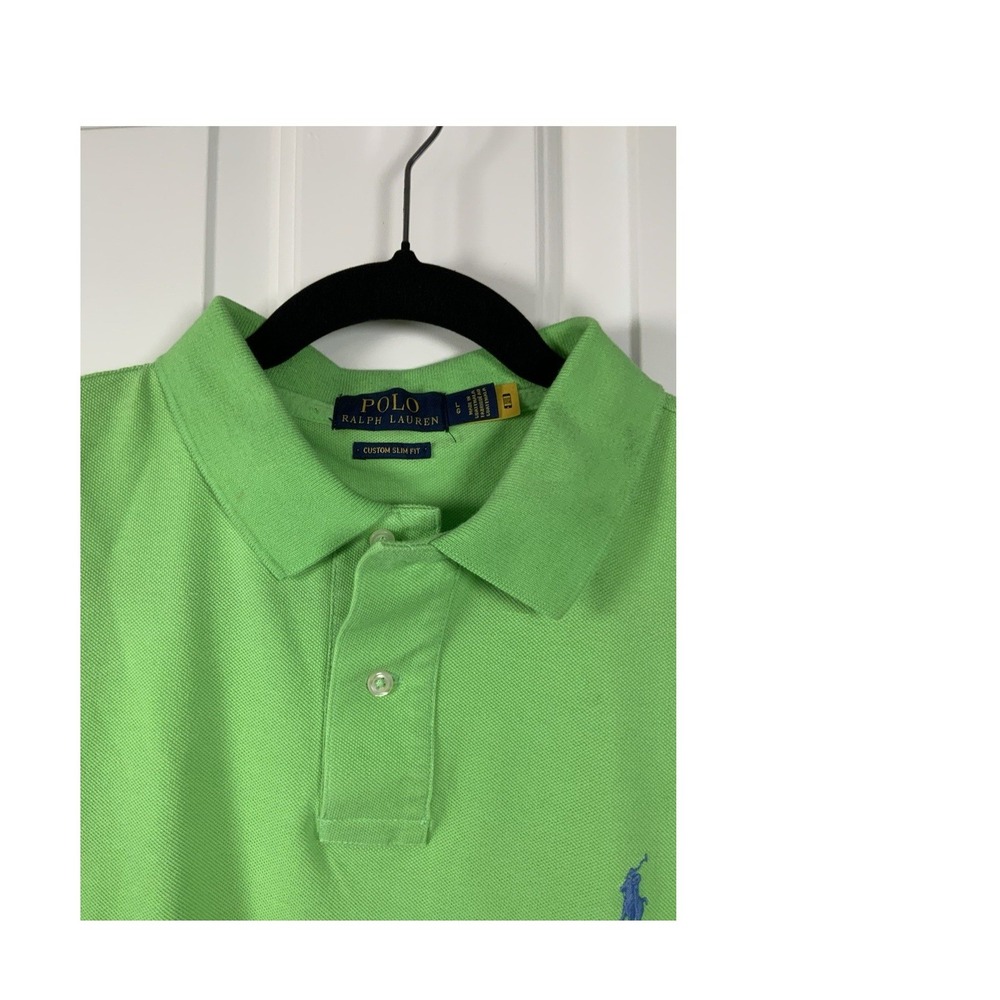 Ralph Lauren Men's Polo Golf Shirt, Size LG, Green, Cotton